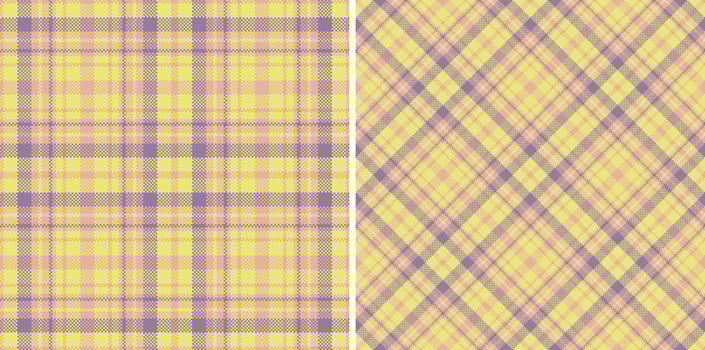 Vector tartan fabric. Check seamless texture. Plaid textile background pattern.