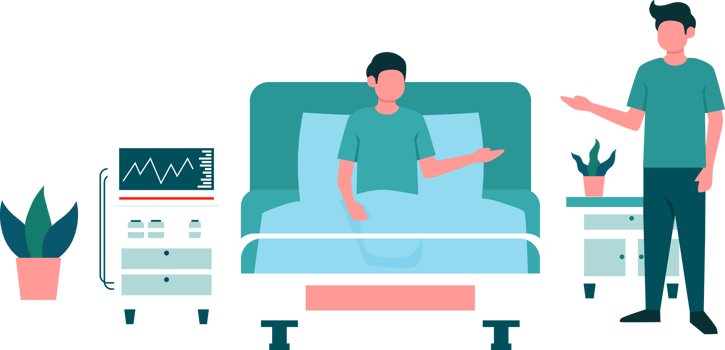 Patient in hospital png