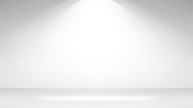 Empty White Photo Studio Interior Background. Realistic Empty White Wall. Vector Illustration.