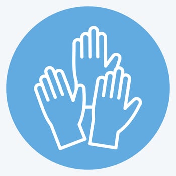 Icon Emergency. related to Volunteering symbol. blue eyes style. Help and support. friendship vector