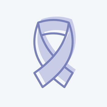 Icon Awareness. related to Volunteering symbol. two tone style. Help and support. friendship vector