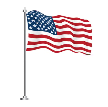 United State of America Flag. Vector Illustration.