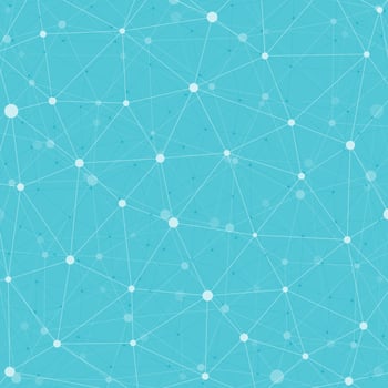 Abstract geometric triangle gradient background with lines and dots. vector