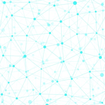 Abstract geometric triangle gradient background with lines and dots. vector