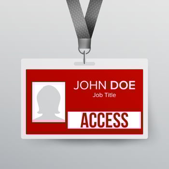 Lanyard Badge Vector. Identity Card For Security To Business Conference Realistic Illustration. vector