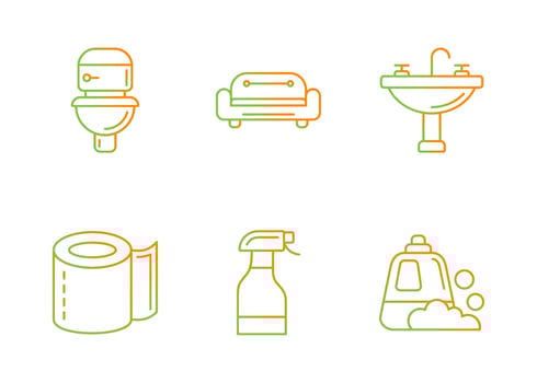 Unique Vector Glyph icon Set