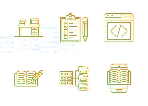 Learning Vector Icon Set
