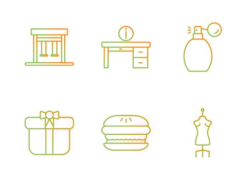Mall Vector Icon Set