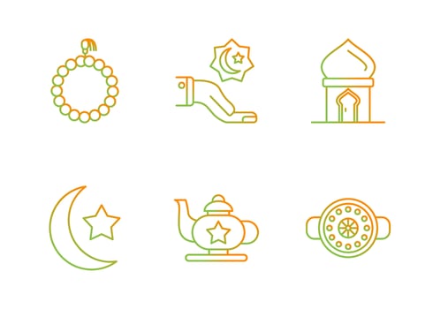 Muslim Vector Icon Set