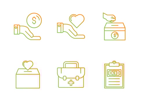 Charity Vector Icon Set
