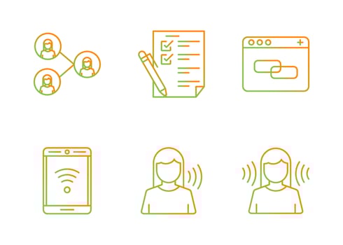 Communication Vector Icon Set