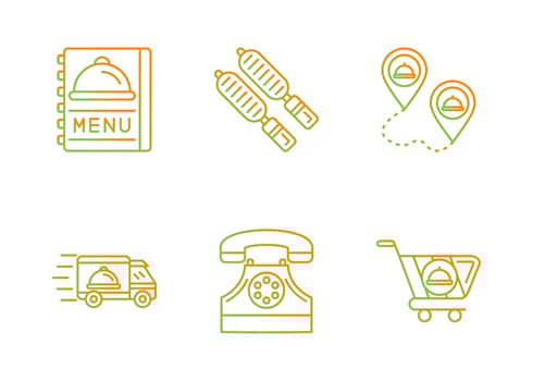 Take away Vector Icon Set