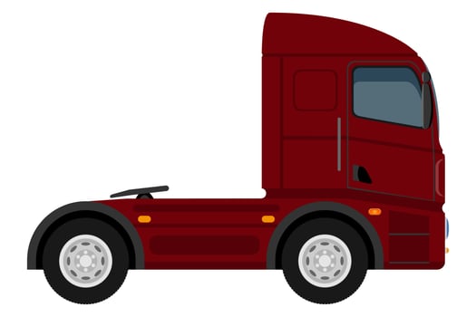 transport for the transportation of goods or passengers flat icon vector illustration isolated on white background