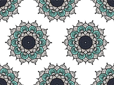 Mandala Seamless Pattern vector