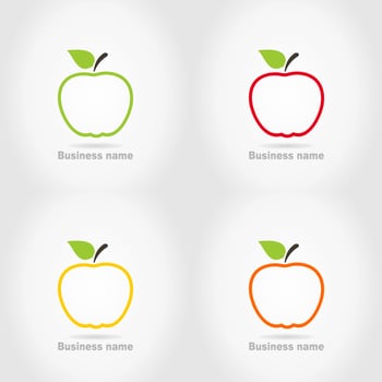 The Apple. Vector illustration