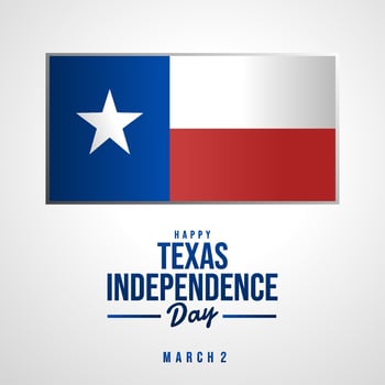 Texas Independence Day is the celebration of the adoption of the Texas Declaration of Independence on March 2 vector