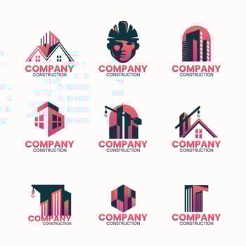 Set of Construction Logo vector