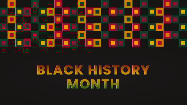Black History Month background. African American History is celebrated annually in February. vector