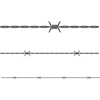 barbed wire vector illustration
