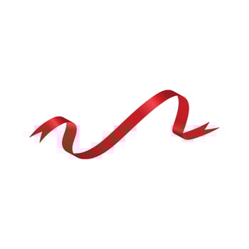 Red ribbon Vector illustration