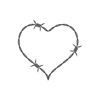 barbed wire vector illustration