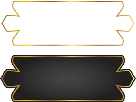 Set Of Luxury Golden Arabic Islamic Banner Title Frame Png Transparent Background Gold Text Box Vector Design Images
