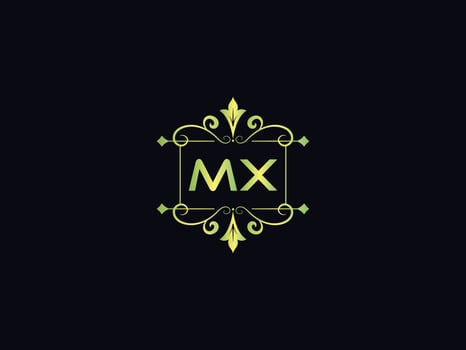 Monogram Mx Luxury Logo, Abstract Mx Letter Logo Template Vector