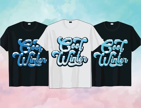 Cool winter Graffiti typography t shirt design vector