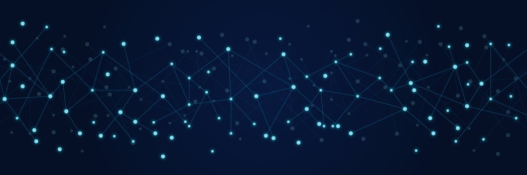Abstract network technology geometric dots. Network clipart. Connecting dots and lines. Global network connection. Digital technology with plexus background. Vector illustration