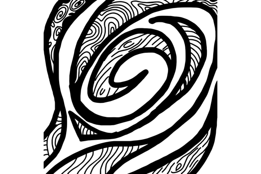 Pattern Psychedelic groovy background png