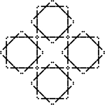 Geometrical Motifs Pattern.  Decoration for Interior, Exterior, Carpet, Textile, Garment, Fashion, Silk, Tile, Plastic, Paper, Wrapping, Wallpaper, Pillow, Sofa, Background, Ect. Vector Illustration