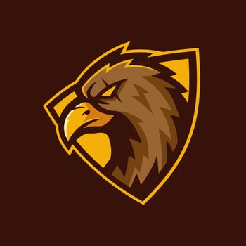 Hawk Head Sport Logo Design vector