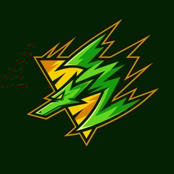 Very Fast Flying Dragon Logo Design vector