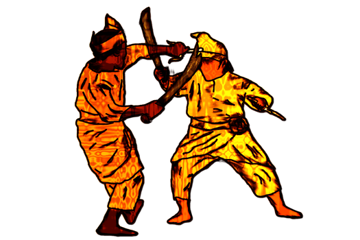 Silat - Practice combating use machete png