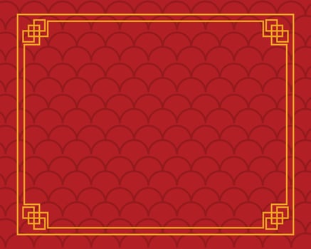 Chinese border design vector