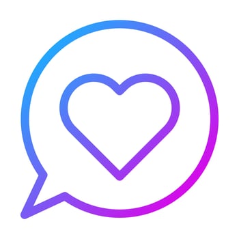 massage gradient purple valentine illustration vector and logo Icon new year icon perfect.