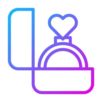 ring gradient purple valentine illustration vector and logo Icon new year icon perfect.