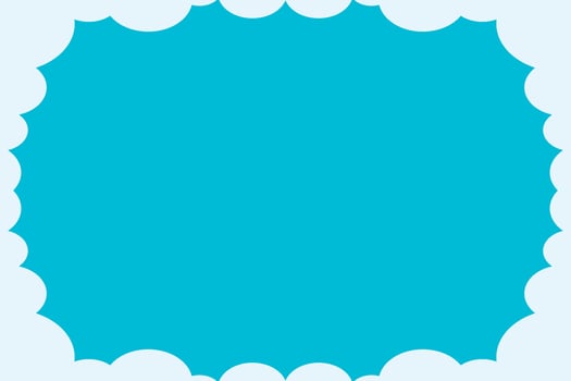 Blue Sky And Cloud Template Background vector