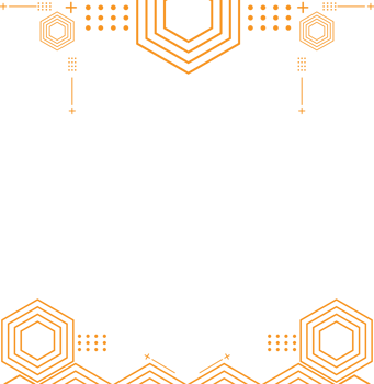 modern geometric hexagonal shape design png