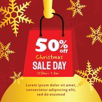 christmas sale day banners vector