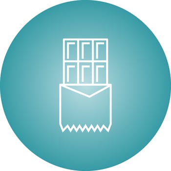Beautiful Chocolate Line Vector Icon