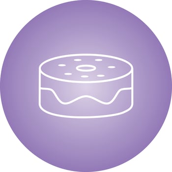 Beautiful Cake Line Vector Icon