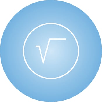 Beautiful Square Root Symbol Line Vector Icon