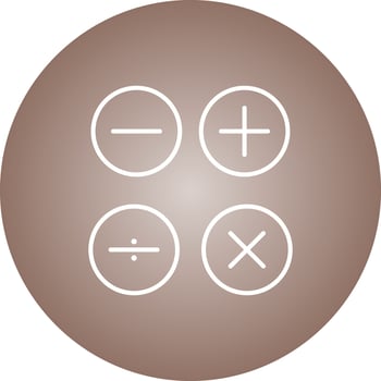Beautiful Math Symbols Line Vector Icon