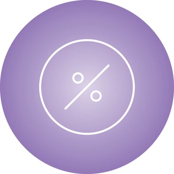 Beautiful Percentage Line Vector Icon