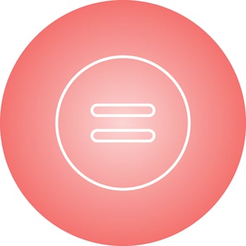 Beautiful Equal to Symbol Line Vector Icon