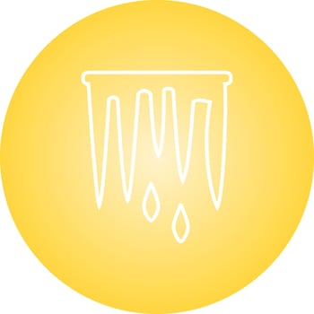 Beautiful Icicle Line Vector Icon