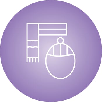 Beautiful Cap And Scarf Line Vector Icon