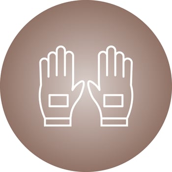 Beautiful Gloves Line Vector Icon