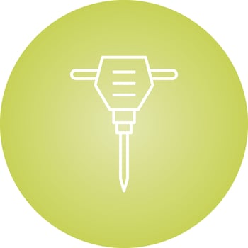 Beautiful Drill Line Vector Icon